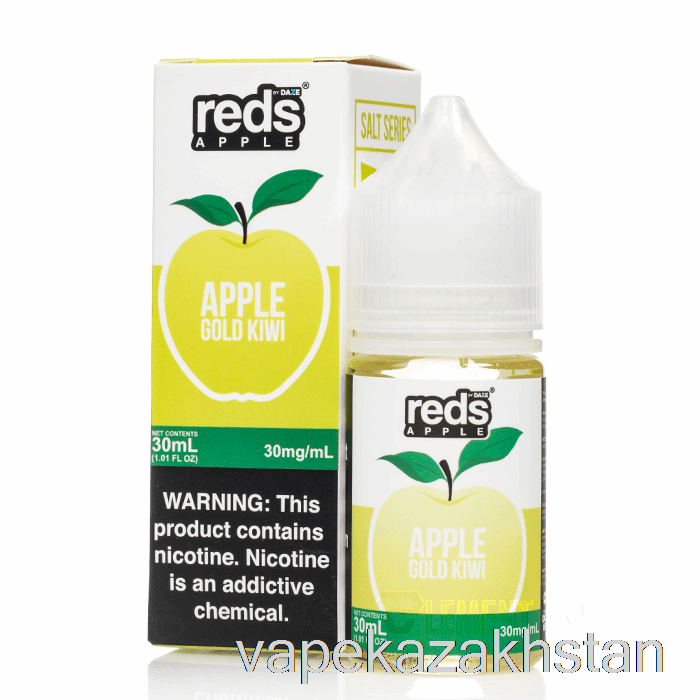 Vape Kazakhstan Gold Kiwi - Reds Apple E-Juice - 7 Daze Salt - 30mL 30mg